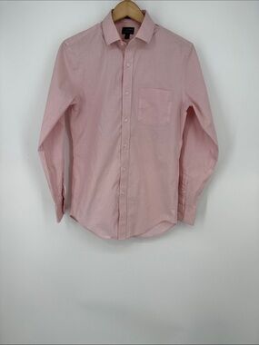 J. Crew Thompson Light Pink Long-Sleeve Dress Shirt Size S